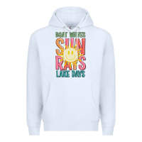 White boat waves sun rays lake days Premium Hoodie - JahusDesignShop