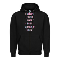 Black believe like mary trust like joseph valentine s da Zipper Hoodie - MaliasSmallBusiness