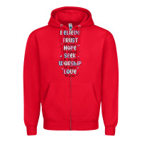 Red believe like mary trust like joseph valentine s da Zipper Hoodie - MaliasSmallBusiness
