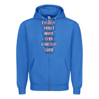True Royal believe like mary trust like joseph valentine s da Zipper Hoodie - MaliasSmallBusiness