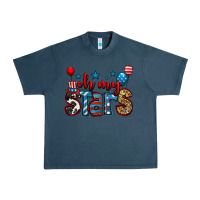 Midnight Navy oh my stars 4th of july Urban Heavy Tee - Jasminsmagicworld