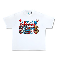 White oh my stars 4th of july Urban Heavy Tee - Jasminsmagicworld