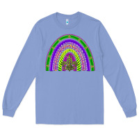 Colony Blue mardi gras rainbow Long Sleeve Tee - BarkalooDesign