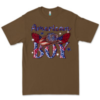 Cacao American boy with cowboy Premium Tee - texasbilliewilder