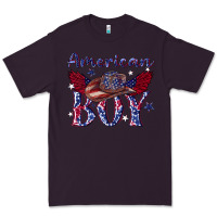 Plum American boy with cowboy Premium Tee - texasbilliewilder