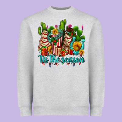 Tis The Season Christmas Tree  Cake Heavyweight Sweatshirt Designed By Adodesignshop