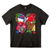 Asphalt dominican republic  hearts Heavy Core Tee - texasbilliewilder