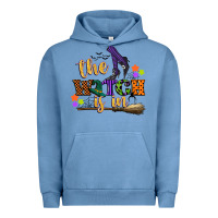 Pigment Pebble Blue the witch is in Urban Hoodie - CowGirlArtShop