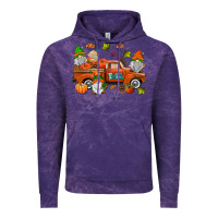 Cloud Purple fall gnomes truck Vintage Hoodie - AdoDesignShop