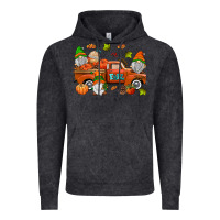 Vintage Black fall gnomes truck Vintage Hoodie - AdoDesignShop