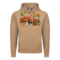 Vintage Coffee fall gnomes truck Vintage Hoodie - AdoDesignShop