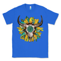 True Royal boho bullskull with sunflower and gemstone Classic Tee - Artiststas