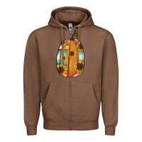 Chestnut Serape sunflower pumpkin Zipper Hoodie - NancyCooperArtShop