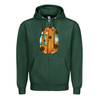 Sports Green Serape sunflower pumpkin Zipper Hoodie - NancyCooperArtShop