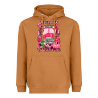 Meerkat in october we wear pink halloween school bus Heavyweight Hoodie - LillyAllenDesigns
