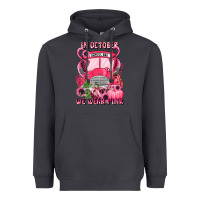 Smoke in october we wear pink halloween school bus Heavyweight Hoodie - LillyAllenDesigns