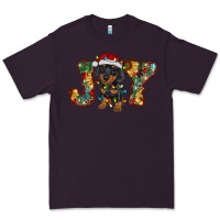Plum dachshund puppy christmas joy Premium Tee - BarkalooDesign