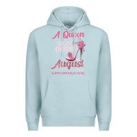 Blue Mist A Queen Was Born In August 1965 Happy Birthday To Me 55 Years Old Premium Hoodie - Bettercallsaul