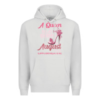Dove Grey A Queen Was Born In August 1965 Happy Birthday To Me 55 Years Old Premium Hoodie - Bettercallsaul
