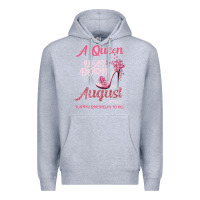 Heather Grey A Queen Was Born In August 1965 Happy Birthday To Me 55 Years Old Premium Hoodie - Bettercallsaul