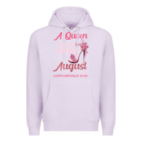 Lilac A Queen Was Born In August 1965 Happy Birthday To Me 55 Years Old Premium Hoodie - Bettercallsaul