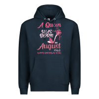 Navy A Queen Was Born In August 1965 Happy Birthday To Me 55 Years Old Premium Hoodie - Bettercallsaul