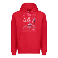 Red A Queen Was Born In August 1965 Happy Birthday To Me 55 Years Old Premium Hoodie - Bettercallsaul