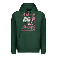 Sports Green A Queen Was Born In August 1965 Happy Birthday To Me 55 Years Old Premium Hoodie - Bettercallsaul