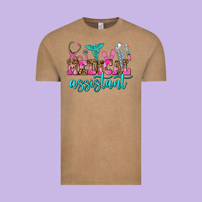 Medical Assistant Vintage Tee Designed By Adodesignshop