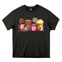 Asphalt boss lady coffee cups with money Heavy Core Tee - texasbilliewilder