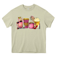 Mossy boss lady coffee cups with money Heavy Core Tee - texasbilliewilder