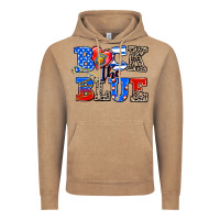 Back The Blue Vintage Hoodie | Teevron