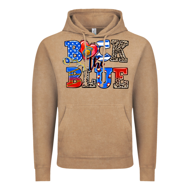 Back The Blue Vintage Hoodie by AdoDesignShop | Teevron