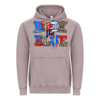 Vintage Zinc back the blue Vintage Hoodie - AdoDesignShop