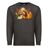 Smoke Fall Squirrel Premium Sweatshirt - LillyAllenDesigns