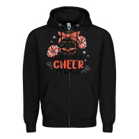 Black loud&proud mama messy bun Zipper Hoodie - MaliasSmallBusiness