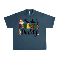 Midnight Navy santa's favorite daddy Urban Heavy Tee - AdoDesignShop