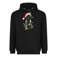 Christmas Black Poodles Dog Heavyweight Hoodie | Teevron