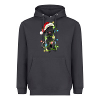 Smoke christmas black poodles dog Heavyweight Hoodie - LillyAllenDesigns