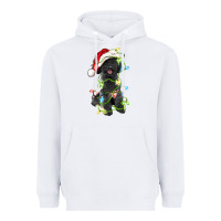 White christmas black poodles dog Heavyweight Hoodie - LillyAllenDesigns