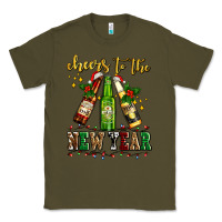 Army Green cheers to the new year with beers Classic Tee - AdoDesignShop