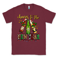 Burgundy cheers to the new year with beers Classic Tee - AdoDesignShop