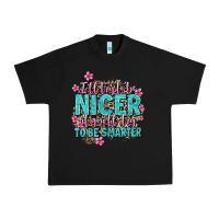 Black i'll try to be nicer if you'll try ti be smarter Urban Heavy Tee - AdoDesignShop