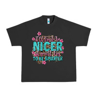 Pigment Black i'll try to be nicer if you'll try ti be smarter Urban Heavy Tee - AdoDesignShop