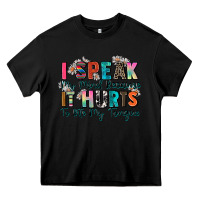 Black i speak my mind because it hurts to bite my tongue Heavy Core Tee - Zillion Design Studio