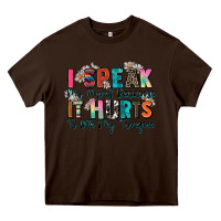 Chocolate Brown i speak my mind because it hurts to bite my tongue Heavy Core Tee - Zillion Design Studio