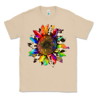 Mushroom tie dye sunflower with cowhide Classic Tee - Artiststas