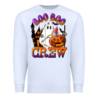 White Boo Boo Crew Nurse Premium Sweatshirt - LillyAllenDesigns