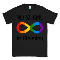 Black no Shame Stimming Classic Tee - CowhideDigitalArt