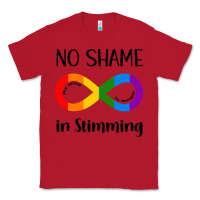 Red no Shame Stimming Classic Tee - CowhideDigitalArt